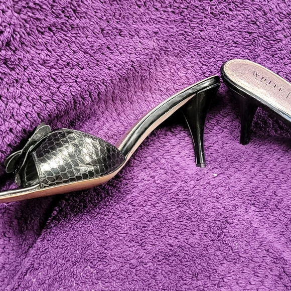 White House Black Market Black Mules - Picture 3 of 3